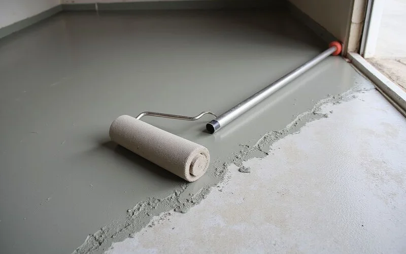 Substrate being mechanically profiled and primed before an overlay is placed