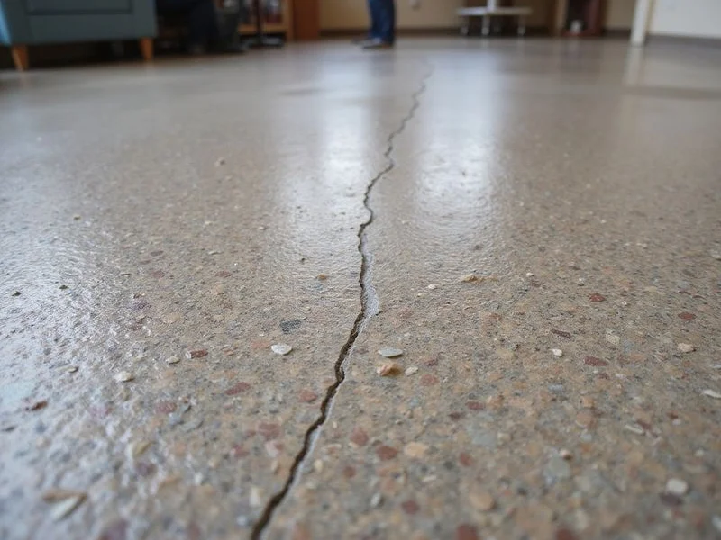 Exposed aggregate polished concrete with visible stone cross-sections